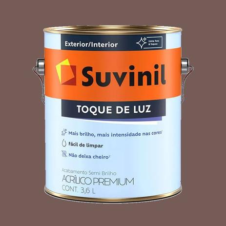 Menor preço em Tinta Acrílica Semi Brilho Chocolate Suvinil Premium 3,6 litros