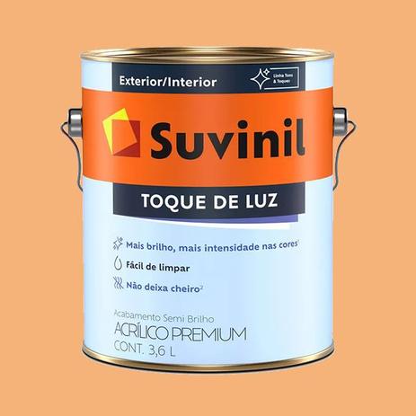 Menor preço em Tinta Acrílica Semi Brilho Mel Suvinil Premium 3,6 litros