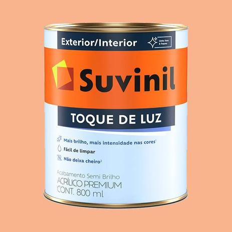 Menor preço em Tinta Acrílica Semi Brilho Pêssego Suvinil Premium 900ml