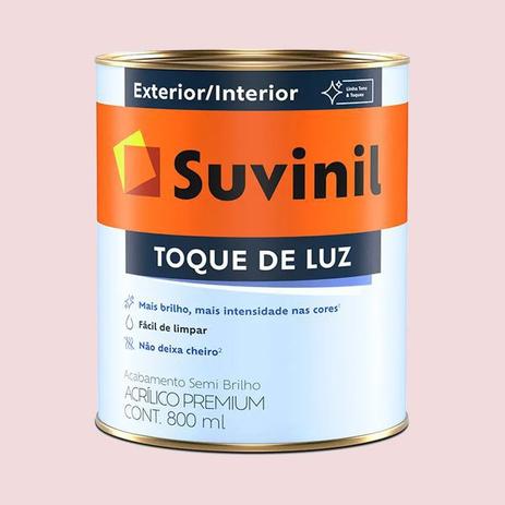 Tinta Acrílica Semi Brilho Rosa Bebê Suvinil Premium 900ml Menor preço em Tinta Acrílica Semi Brilho Rosa Bebê Suvinil Premium 900ml