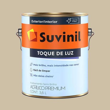 Tinta Acrílica Semi Brilho Safari Suvinil Premium 3,6 litros Menor preço em Tinta Acrílica Semi Brilho Safari Suvinil Premium 3,6 litros