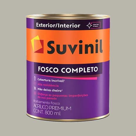 Tinta Acrilica Suvinil Cinza urbano Fosco Lavável 900ml Menor preço em Tinta Acrilica Suvinil Cinza urbano Fosco Lavável 900ml