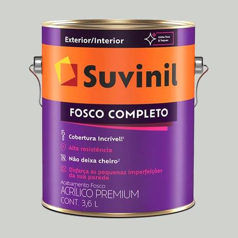 Tinta Acrilica Suvinil Cromio Fosco Lavável 3,6 Litros Menor preço em Tinta Acrilica Suvinil Cromio Fosco Lavável 3,6 Litros