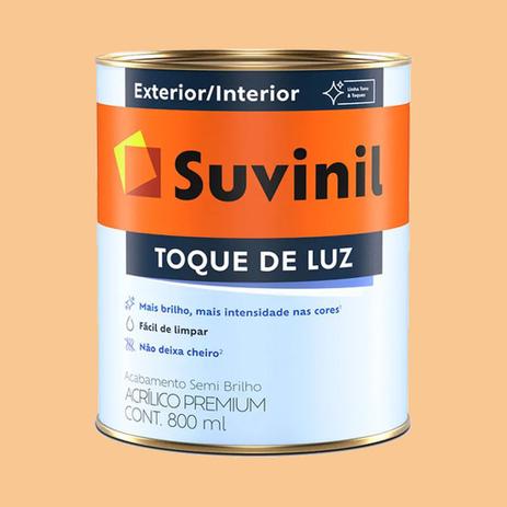 Tinta Acrílica Suvinil Vanilla Semi Brilho Toque de Luz 900ml Menor preço em Tinta Acrílica Suvinil Vanilla Semi Brilho Toque de Luz 900ml