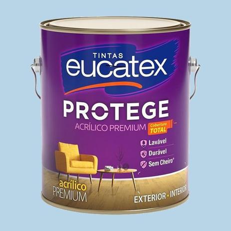 Menor preço em Tinta Acrilico Azul Bebê Eucatex Fosco 3,6 Litros