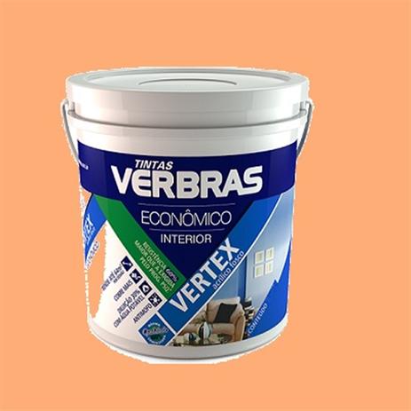 Tinta acrilico pessego vertex (latão 18l) int/ext - verbras Menor preço em Tinta acrilico pessego vertex (latão 18l) int/ext - verbras