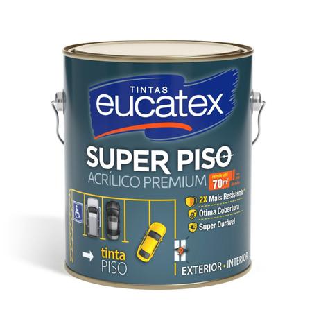 Tinta Acrilico Piso Premium Cinza Esc Galão 3,6 Litros Eucatex Menor preço em Tinta Acrilico Piso Premium Cinza Esc Galão 3,6 Litros Eucatex