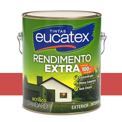 Tinta Acrílico Rend. Extra Vermelho Cardinal 18 Lts Eucatex é boa?