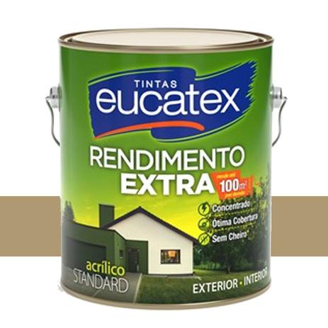 Tinta Acrílico Rendimento Extra Camurça 3,6 Lts Eucatex Menor preço em Tinta Acrílico Rendimento Extra Camurça 3,6 Lts Eucatex
