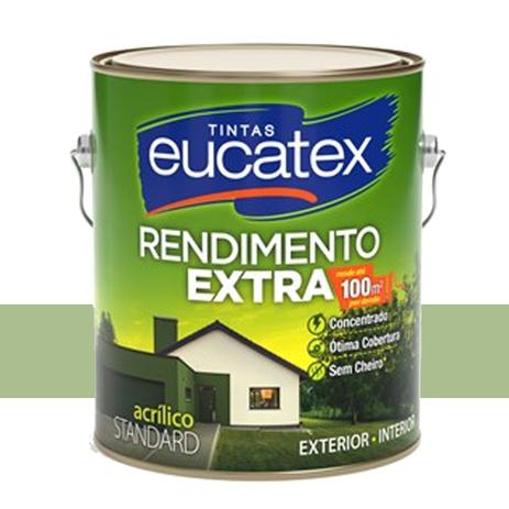 Tinta Acrílico Rendimento Extra Verde Kiwi 18 Lts Eucatex Menor preço em Tinta Acrílico Rendimento Extra Verde Kiwi 18 Lts Eucatex