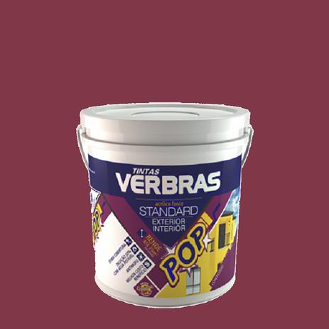 Tinta acrilico rosa antigo fosco stand (galão 3,6l) int/ext - verbras Menor preço em Tinta acrilico rosa antigo fosco stand (galão 3,6l) int/ext - verbras
