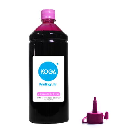 Tinta Bulk Ink Sublimática para Epson T673 Magenta Light 1 Litro Koga Menor preço em Tinta Bulk Ink Sublimática para Epson T673 Magenta Light 1 Litro Koga