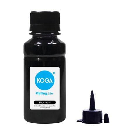 Tinta Bulk Ink Sublimática para Impressora Epson T673 Black 100ml Koga Menor preço em Tinta Bulk Ink Sublimática para Impressora Epson T673 Black 100ml Koga