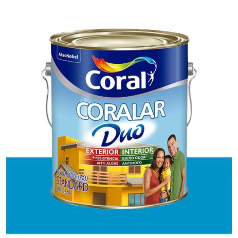 Menor preço em Tinta Coral Coralar Duo Econômica Acrílica Fosca Oceano 3,6 Litros