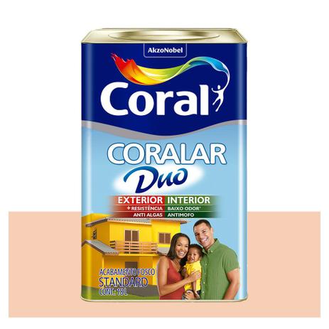 Tinta Coral Econômica Coralar Duo acrílica fosca areia 18L Menor preço em Tinta Coral Econômica Coralar Duo acrílica fosca areia 18L