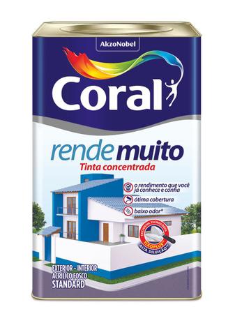 Tinta Coral Rende Muito Acrílica Fosca Camurça 18 Litros Menor preço em Tinta Coral Rende Muito Acrílica Fosca Camurça 18 Litros