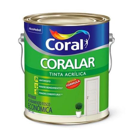Menor preço em Tinta Coralar Acrilico Fosco Oceano Galão 3,6 Litros