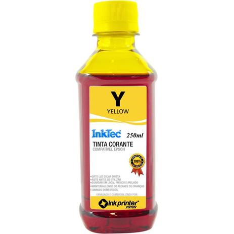 Tinta Corante InkTec Amarela para Impressora Epson (250ml) Menor preço em Tinta Corante InkTec Amarela para Impressora Epson (250ml)
