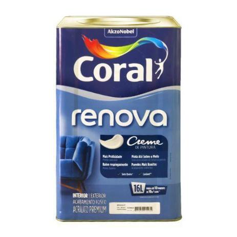Tinta creme acrilica fosco renova branco 16l coral é boa?