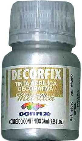 Tinta Decorfix Acrílica Metálica 392 Prata Corfix Menor preço em Tinta Decorfix Acrílica Metálica 392 Prata Corfix