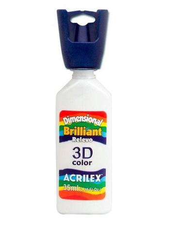 Menor preço em Tinta Dimensional Brilhante 35ml - 519 Branco Acrilex