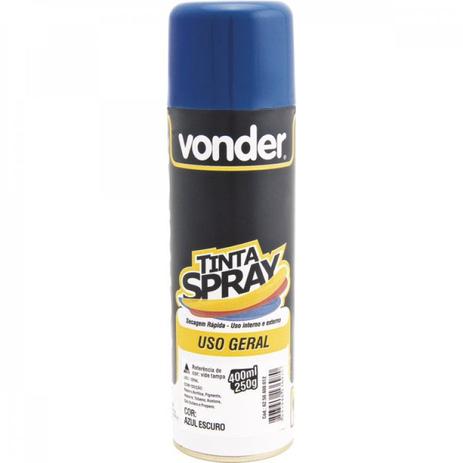 Tinta em spray azul escuro com 400 ml Vonder Azul Escuro Menor preço em Tinta em spray azul escuro com 400 ml Vonder Azul Escuro