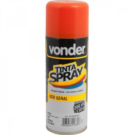 Tinta em spray laranja com 200 ml Vonder Laranja Menor preço em Tinta em spray laranja com 200 ml Vonder Laranja