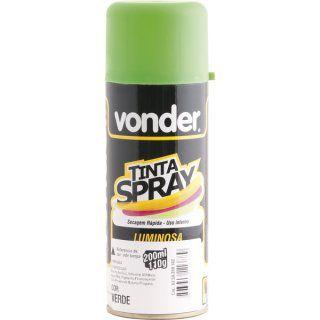 Tinta em spray luminosa, verde, com 200 ml, VONDER Menor preço em Tinta em spray luminosa, verde, com 200 ml, VONDER
