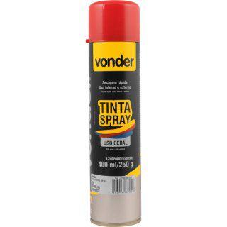 Tinta em spray vermelha, com 400 ml, VONDER é boa?