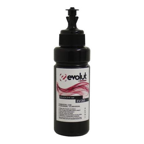 Tinta Epson Corante Universal - Preta - Compatível - 100ml - Evolut Menor preço em Tinta Epson Corante Universal - Preta - Compatível - 100ml - Evolut