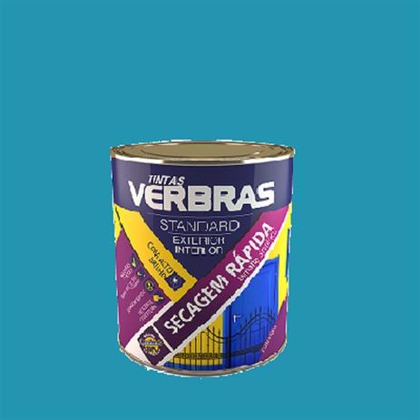 Tinta esmalte azul celeste secagem rapida (galão 3,6l) - verbras Menor preço em Tinta esmalte azul celeste secagem rapida (galão 3,6l) - verbras