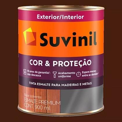 Tinta Esmalte Brilhante Marrom Suvinil Premium 900ml Menor preço em Tinta Esmalte Brilhante Marrom Suvinil Premium 900ml