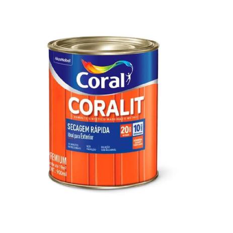 Tinta Esmalte Coral Coralit 900ml Vermelho Menor preço em Tinta Esmalte Coral Coralit 900ml Vermelho