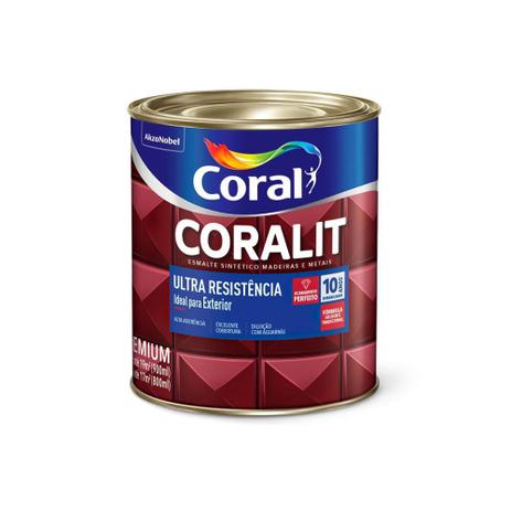 Tinta Esmalte Coralit Acetinado Branco 900ml Menor preço em Tinta Esmalte Coralit Acetinado Branco 900ml