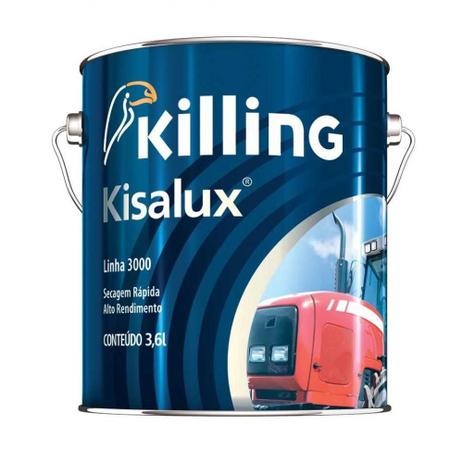 Tinta Esmalte Industrial Kisalux 3.6lt Amarelo Ipiranga - Killing s.a. tintas e adesivos Menor preço em Tinta Esmalte Industrial Kisalux 3.6lt Amarelo Ipiranga - Killing s.a. tintas e adesivos