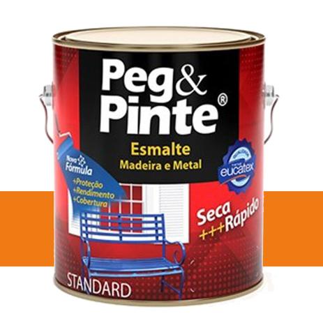 Tinta Esmalte Peg Pinte Laranja 3,6 Lts Eucatex Menor preço em Tinta Esmalte Peg Pinte Laranja 3,6 Lts Eucatex