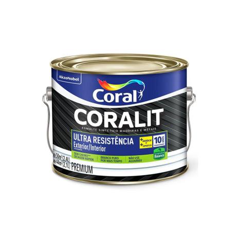 Tinta Esmalte Premium Acetinado Coralit Ultra Resistência Branco 2,4 Litros Menor preço em Tinta Esmalte Premium Acetinado Coralit Ultra Resistência Branco 2,4 Litros