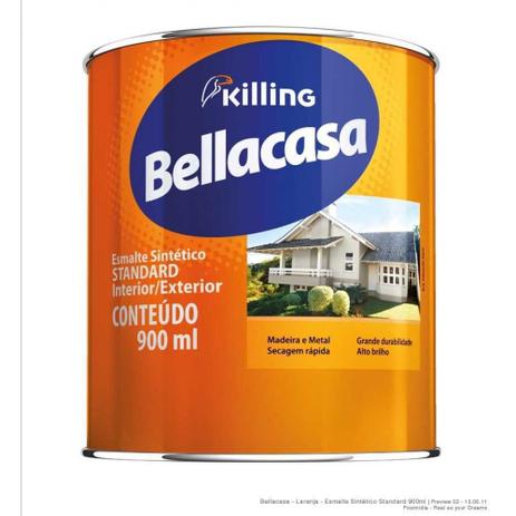 Tinta Esmalte Sintetico Bellacasa 0.9lt Vermelho - Killing s.a. tintas e adesivos Menor preço em Tinta Esmalte Sintetico Bellacasa 0.9lt Vermelho - Killing s.a. tintas e adesivos