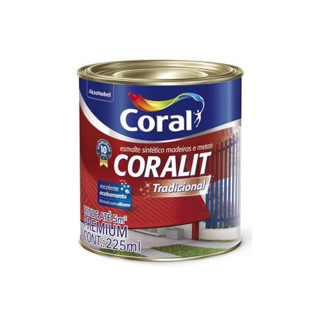 Tinta Esmalte Sintético Premium Brilhante Coralit Tradicional Conhaque 225ml Menor preço em Tinta Esmalte Sintético Premium Brilhante Coralit Tradicional Conhaque 225ml