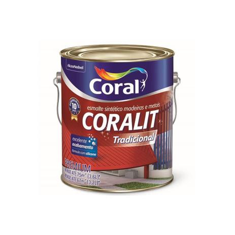 Tinta Esmalte Sintético Premium Brilhante Coralit Tradicional Ouro 3,6 Litros é boa?