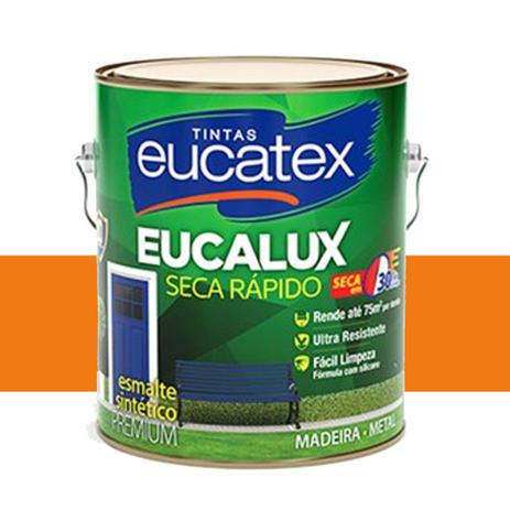 Tinta Eucalux Esmalte Premium Laranja 900 Ml Eucatex Menor preço em Tinta Eucalux Esmalte Premium Laranja 900 Ml Eucatex