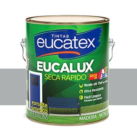 Tinta Eucalux Esmalte Premium Platina 3,6 Lts Eucatex Menor preço em Tinta Eucalux Esmalte Premium Platina 3,6 Lts Eucatex