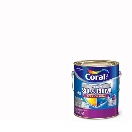 Tinta fosca Acrílico Total Sol e Chuva algodão egípcio 3,6L Coral Menor preço em Tinta fosca Acrílico Total Sol e Chuva algodão egípcio 3,6L Coral
