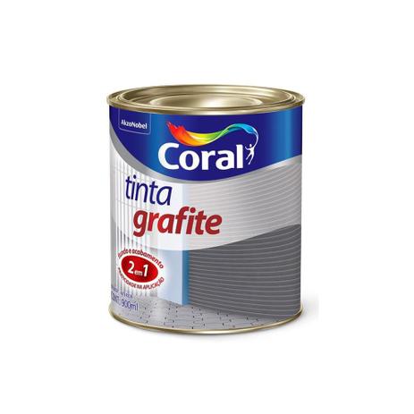 Tinta Grafite Claro 900ml - Coral Menor preço em Tinta Grafite Claro 900ml - Coral