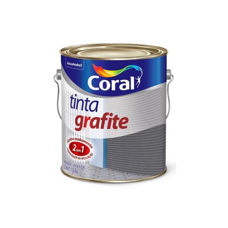Tinta Grafite Escuro 3,6 Litros - Coral Menor preço em Tinta Grafite Escuro 3,6 Litros - Coral