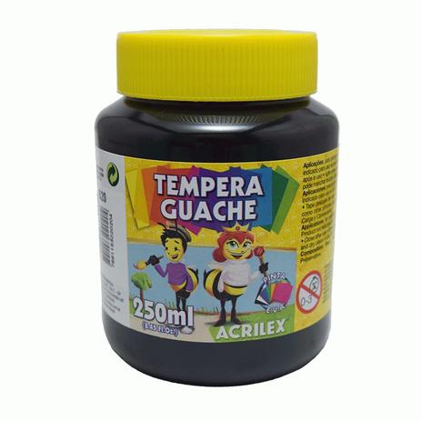 Tinta Guache 250ML Preto Acrilex Menor preço em Tinta Guache 250ML Preto Acrilex