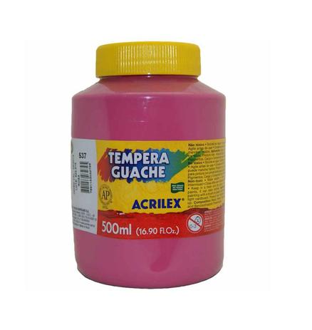 Tinta Guache 500ml Rosa Acrilex Menor preço em Tinta Guache 500ml Rosa Acrilex