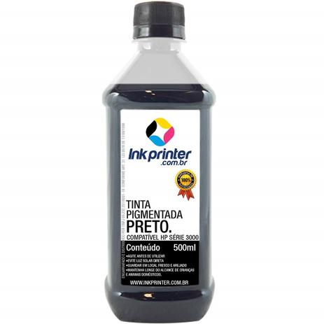 Tinta InkPrinter Preta Pigmentada para Recarga de Cartucho de Impressora HP (500ml) - Ink printer Menor preço em Tinta InkPrinter Preta Pigmentada para Recarga de Cartucho de Impressora HP (500ml) - Ink printer