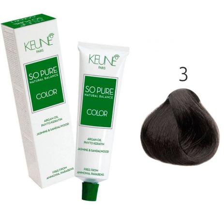 Tinta Keune So Pure 60ml - Cor 3 - Castanho Escuro é boa?