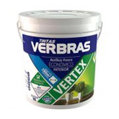 Tinta latex acril int fosco branco gelo - VERBRAS Menor preço em Tinta latex acril int fosco branco gelo - VERBRAS